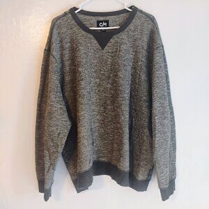 C/M by Como Man Gray Pullover Sweatshirt XXXL | Cotton Blend Crewneck